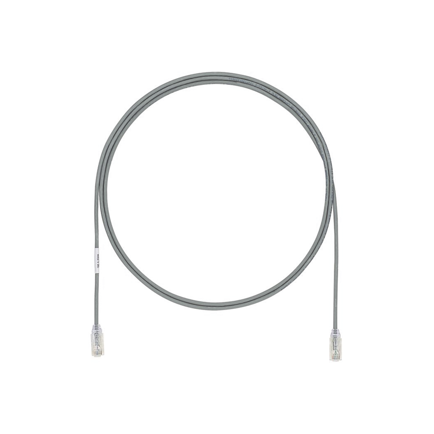 Cable de Parcheo UTP Cat6A, CM/LSZH, Di�metro Reducido (28AWG), Color Gris, 6.1 Metros (20 Pies)
