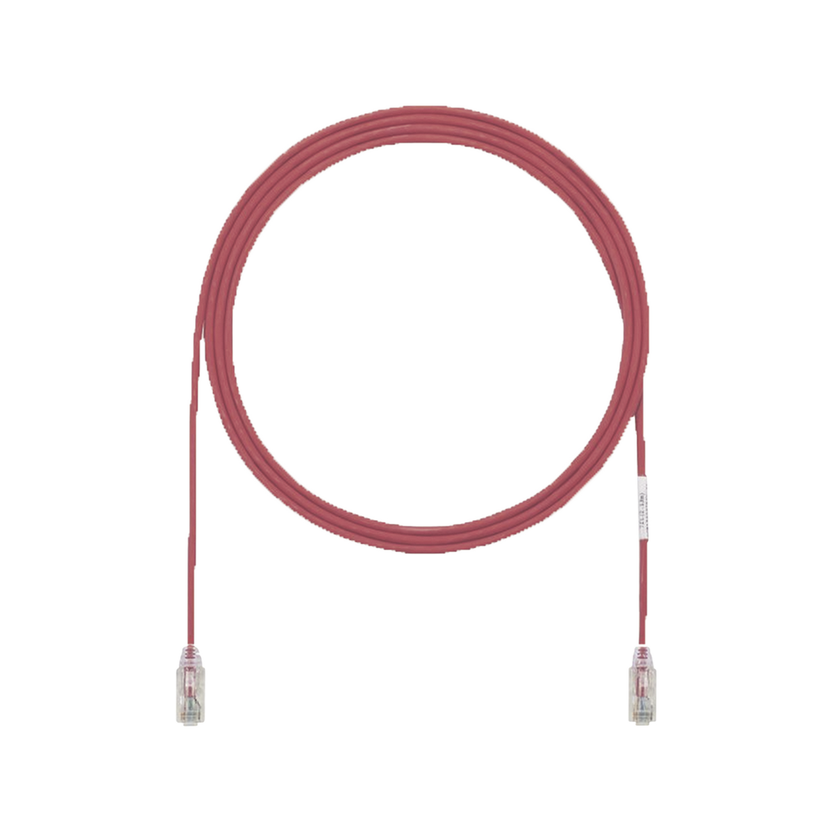 Cable de Parcheo UTP Cat6A, CM/LSZH, Di�metro Reducido (28AWG), Color Rojo, 0.91 Metros (3 Pies)