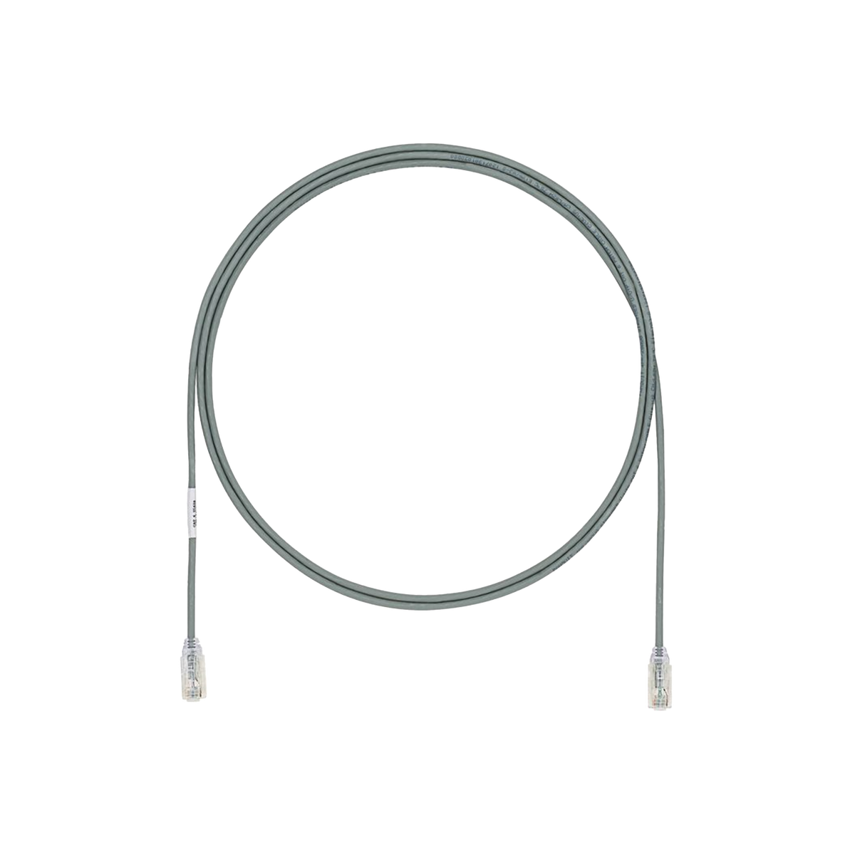 Cable de Parcheo UTP Cat6A, CM/LSZH, Di�metro Reducido (28AWG), Color Gris, 1.52 Metros (5 Pies)