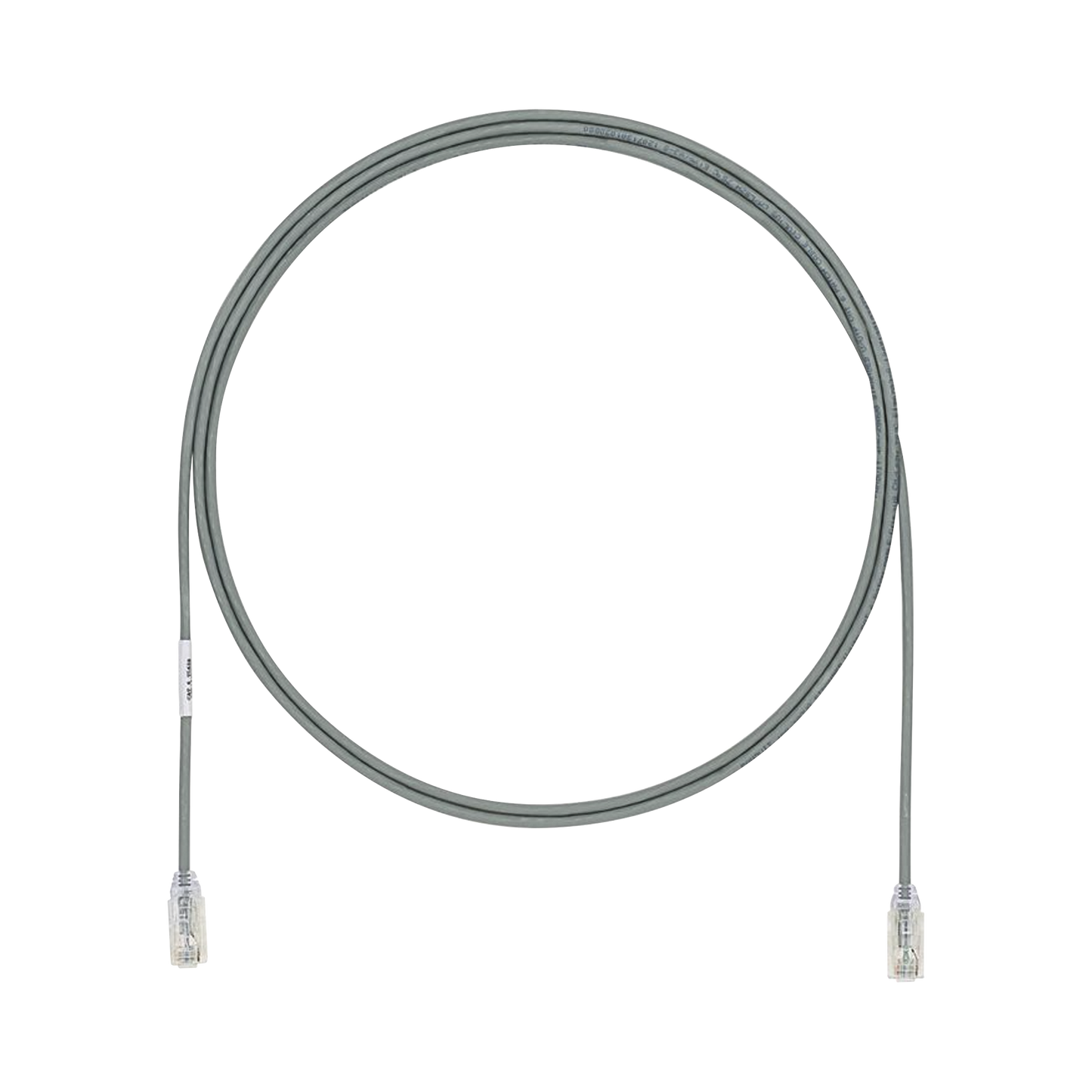 Cable de Parcheo UTP Cat6A, CM/LSZH, Di�metro Reducido (28AWG), Color Gris, 2.13 Metros (7 Pies)