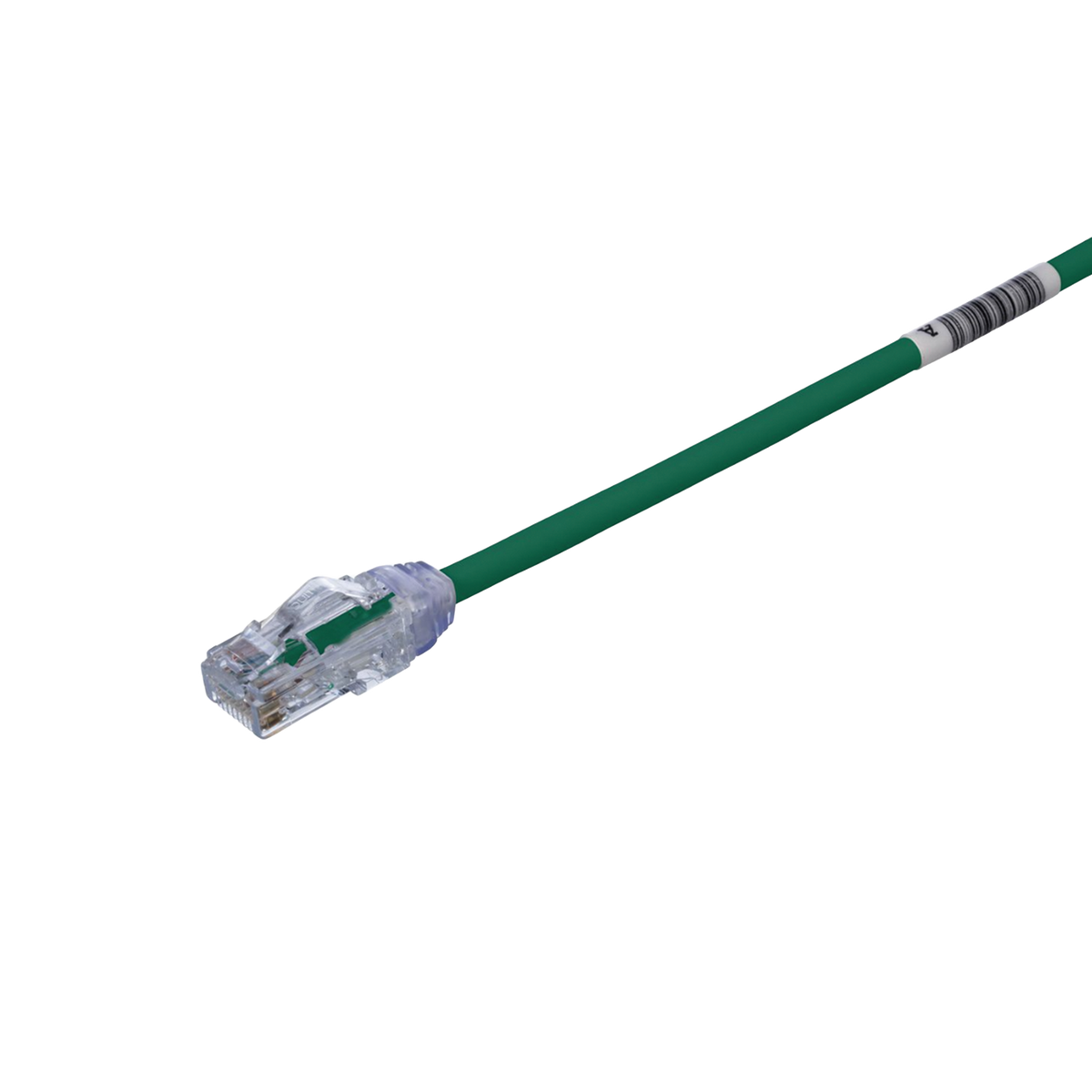 Cable de Parcheo UTP, Cat6A, Di�metro Reducido (28 AWG), CM/LSZH, Color Verde, 20.3 cm (8 Pulgadas)