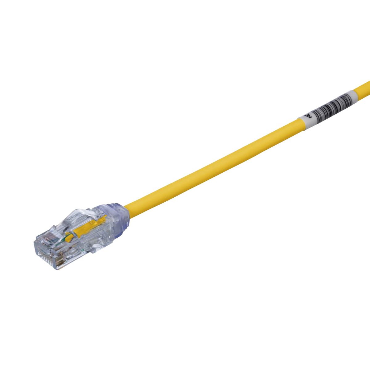 Cable de Parcheo UTP, Cat6A, Di�metro Reducido (28 AWG), CM/LSZH, Color Amarillo, 20.3 cm (8 Pulgadas)