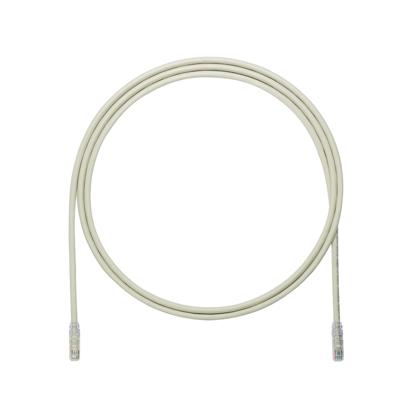 Cable de Parcheo UTP, Cat6A, 24 AWG, CM, Color Gris, 2.13 Metros (7 Pies)