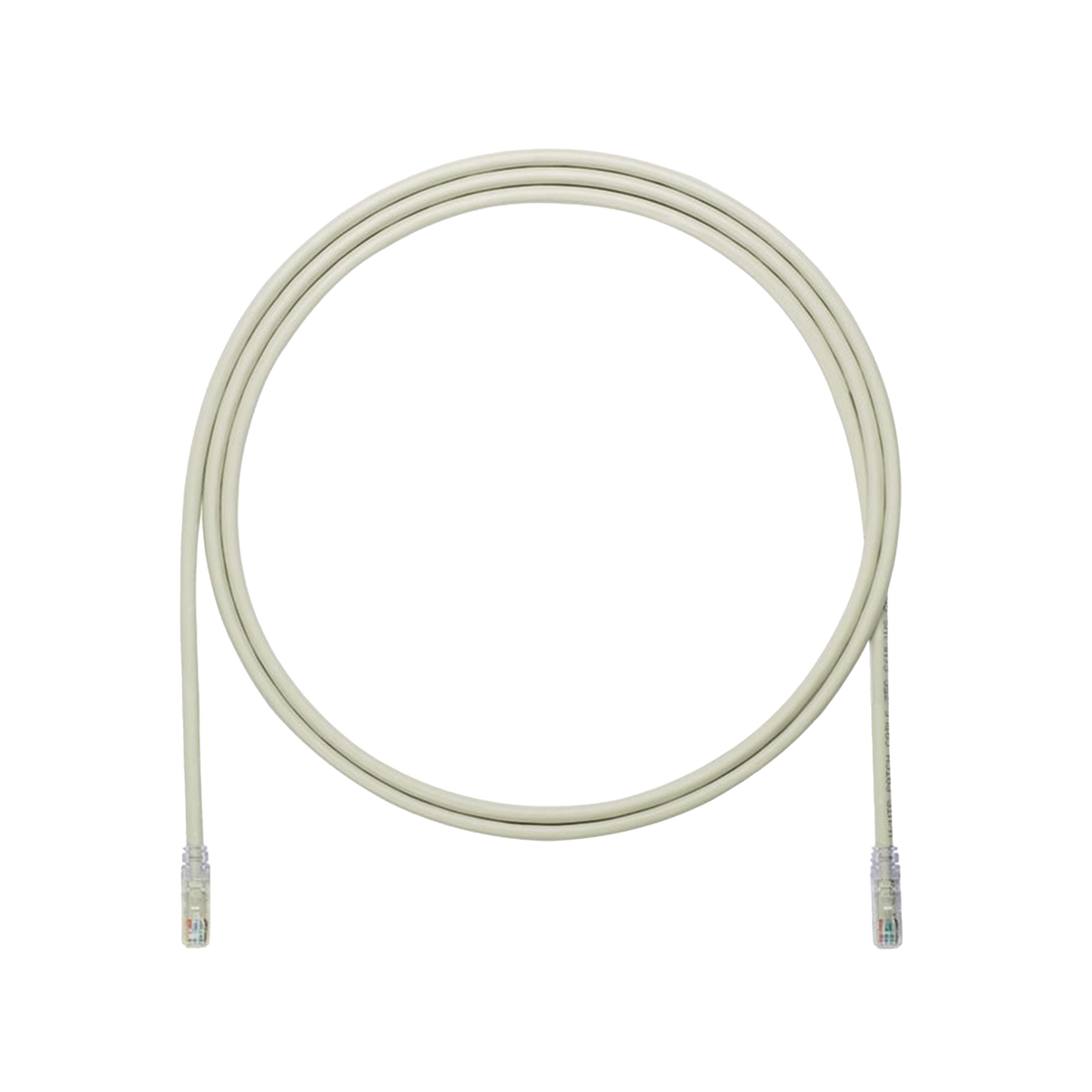 Cable de Parcheo UTP, Cat6A, 24 AWG, CM, Color Gris, 2.13 Metros (7 Pies)