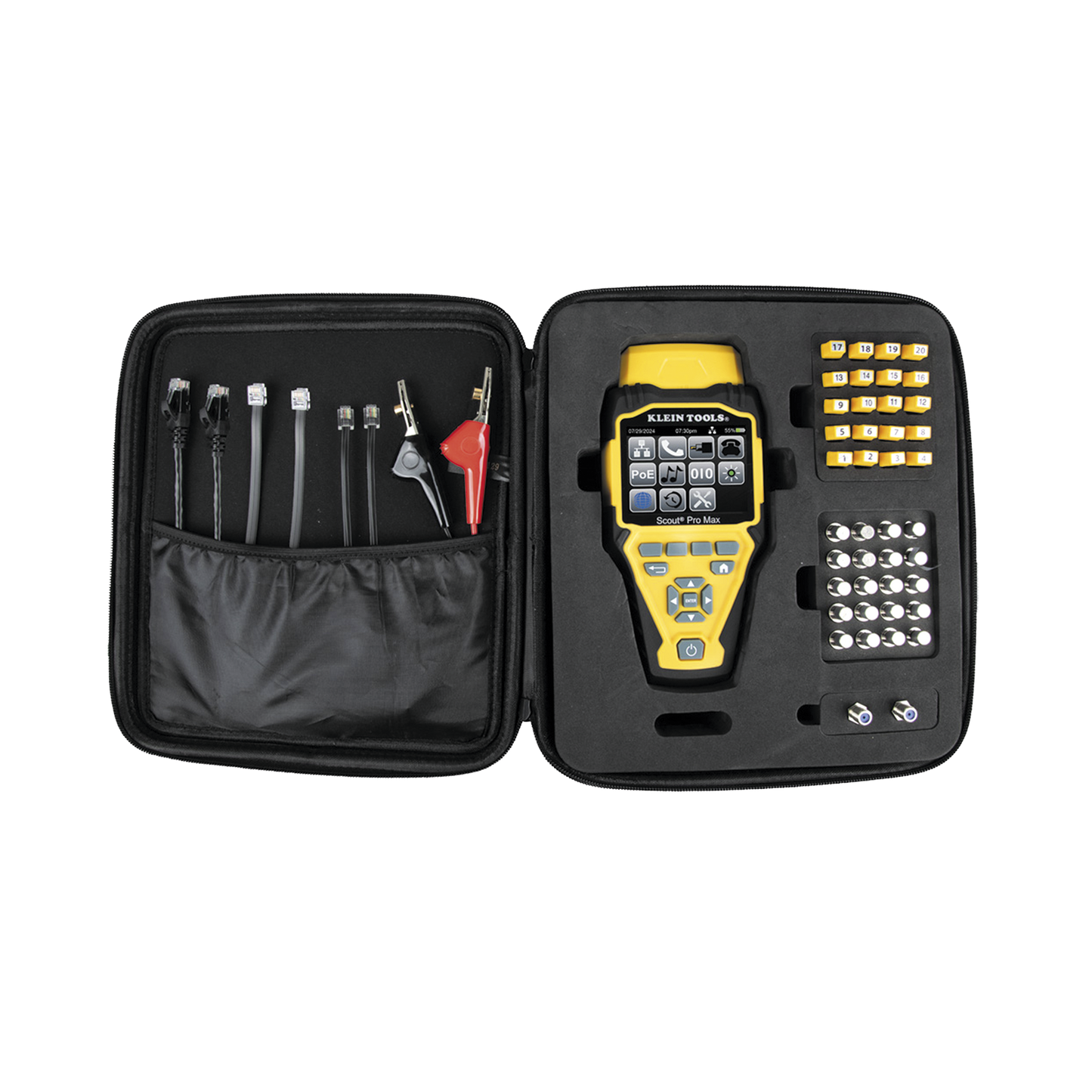 Juego de Probador de Cables de Red con Transmisores Remotos Scout? Pro Max. Detecta la Capacidad de la Red y las Velocidades de Conexi�n hasta 10 Gbps