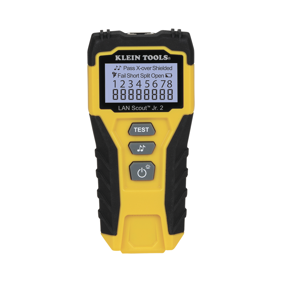 Tester de Cable LAN Scout™ Jr. 2/ Para: Prueba aprobada/ Error de Cableado/ Falla de Circuito Abierto o Cortocircuito/ Par Dividido/ Blindaje.