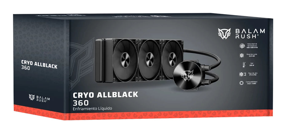 Enfriamiento y Ventilación Balam Rush CRYO ALLBLACK 360 - Vista 5