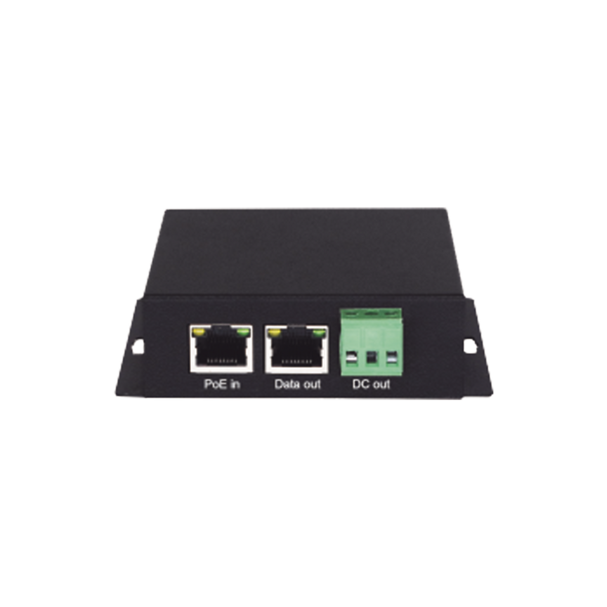 Splitter PoE / 1 Puerto PoE Entrada / 1 Puerto Salida Datos / 1 Salida de 12 Vcc, 2A / Presupuesto PoE 30W