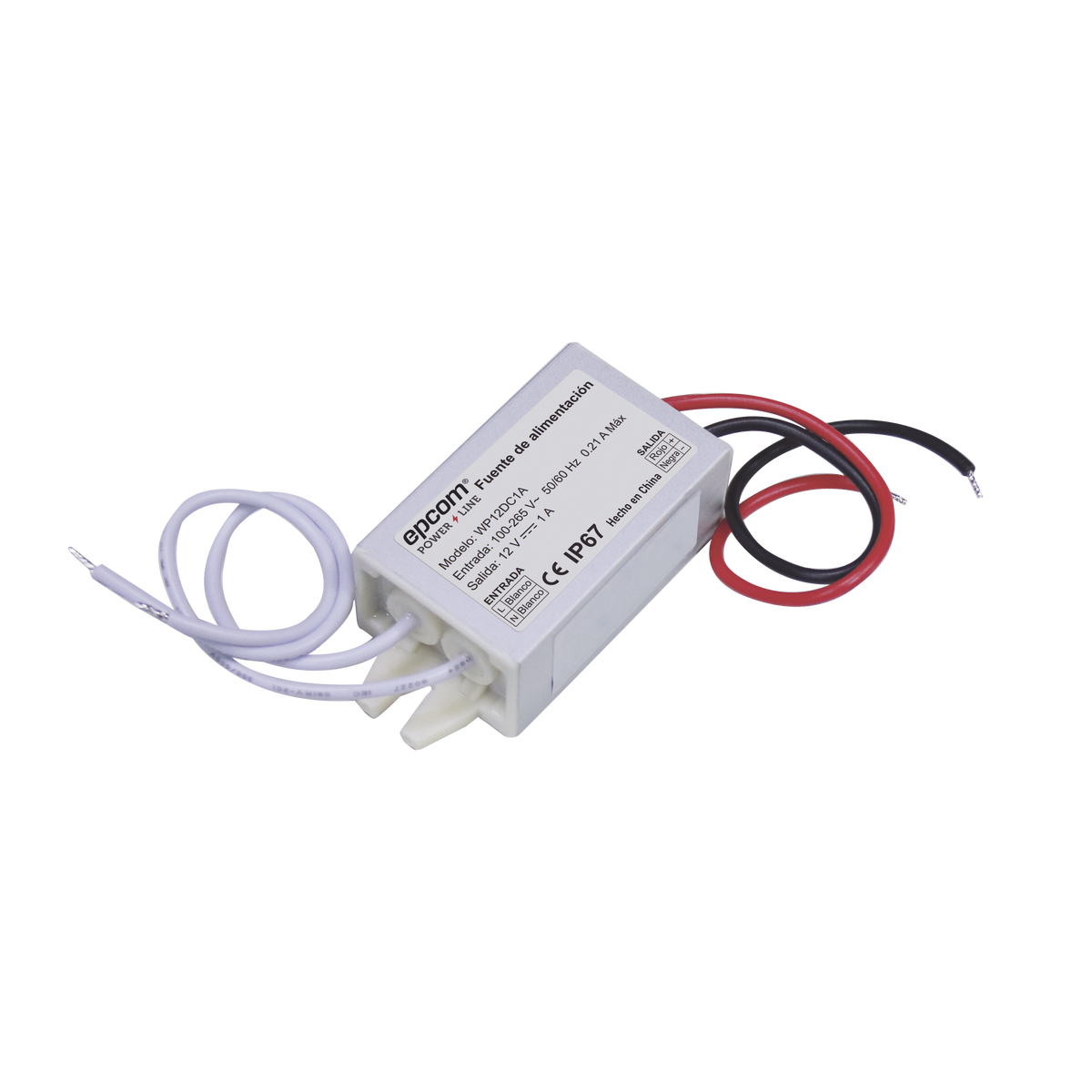 Fuente 12 V | 1 Amper | Waterproof | Intemperie grado IP67