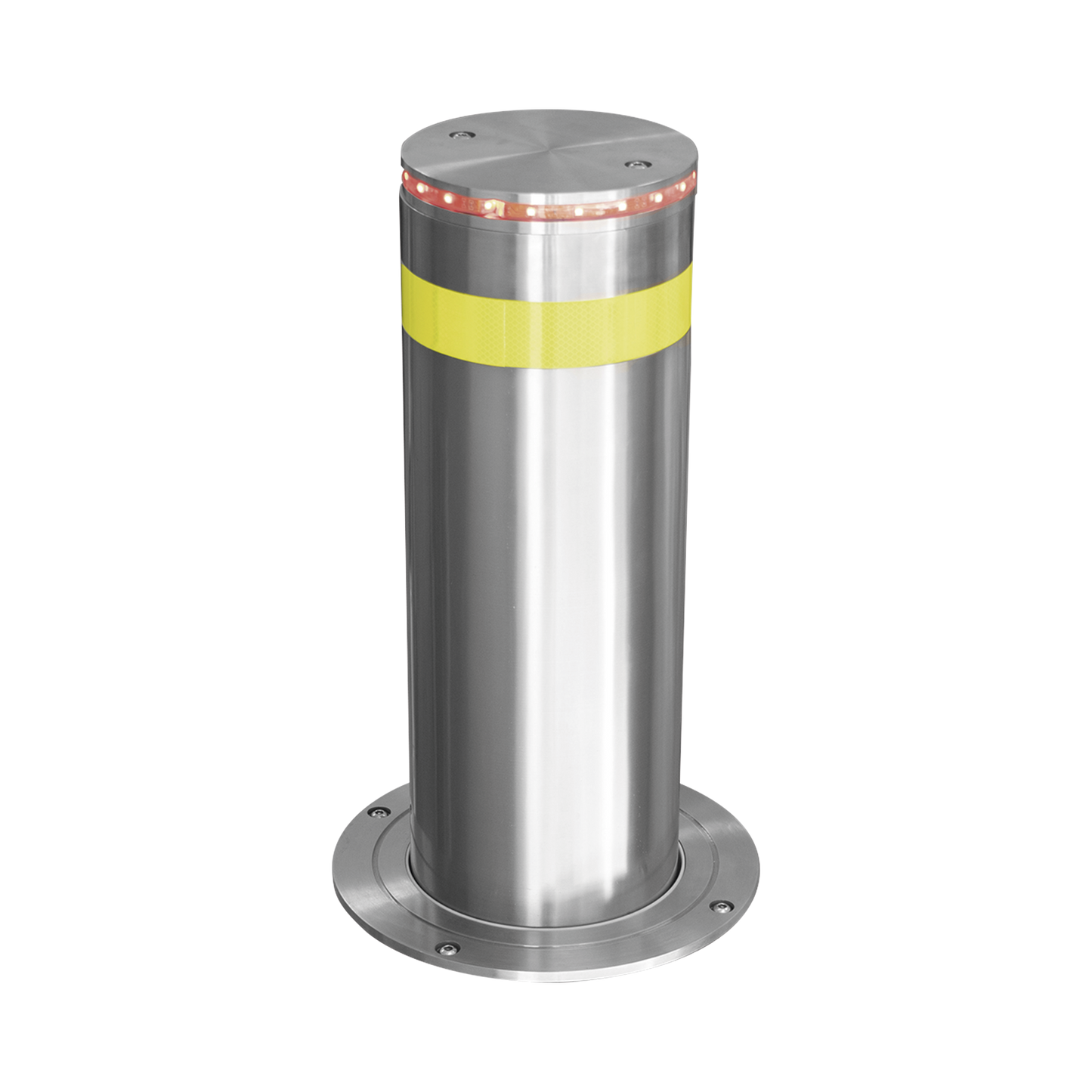 Bolardo Hidr�ulico Antiembestida 220 mm � 600 mm / Acero Inoxidable 304 / 200,000 J de Resistencia al Impacto / Bomba Hidr�ulica Integrada / Ciclo de 4 seg / 100 Ciclos por Hora