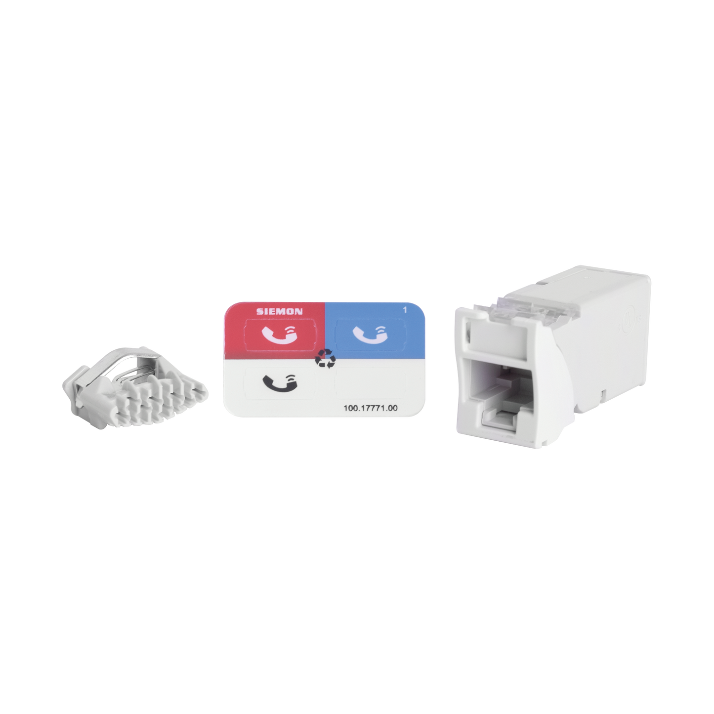 Jack Z-Max UTP Categor�a 6, Montaje H�brido en Placa de Pared (Plano y Angulado), Color Blanco