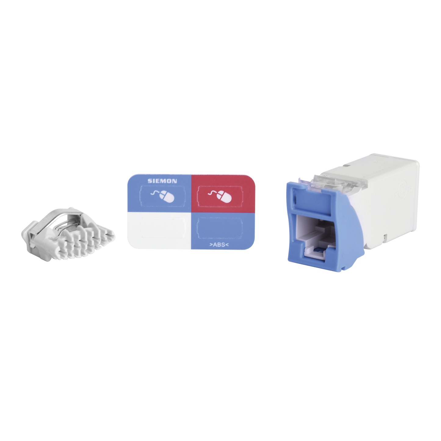 Jack Z-MAX UTP Categor�a 6, Montaje H�brido en Placa de Pared (Plano y Angulado), Color Azul, Versi�n Bulk (Sin Empaque Individual)
