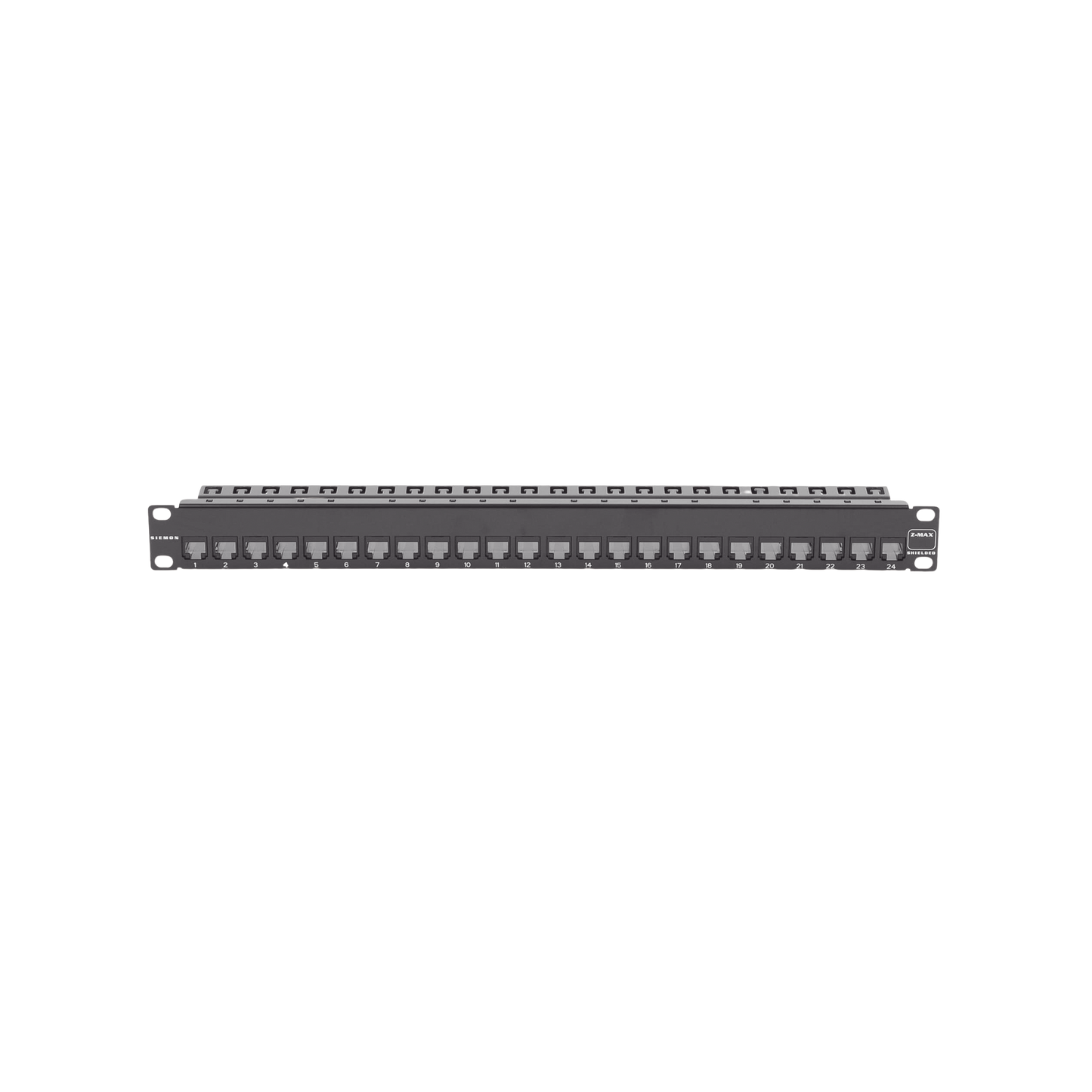 Patch Panel Z-Max de 24 Puertos, Blindado, Precargado con Jacks Categor�a 6A, Plano, 1UR