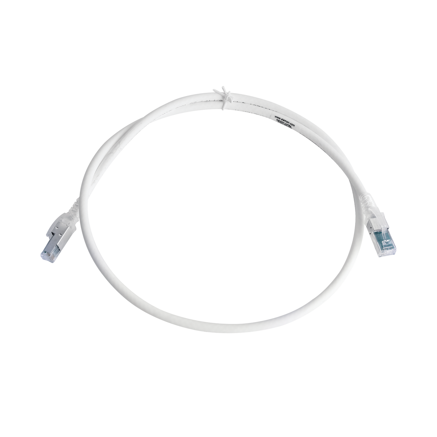 Patch Cord Z-MAX Cat6A S/FTP, CM/LS0H, 0.91 Metros (3 Pies), Color Blanco