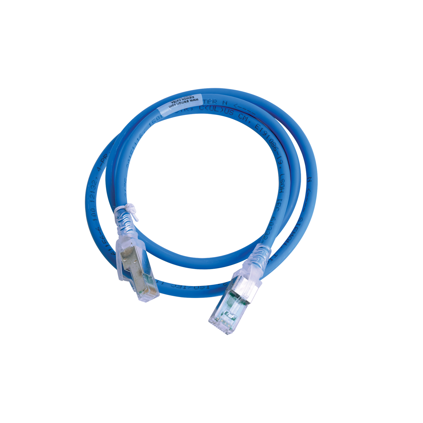 Patch Cord Z-MAX Cat6A S/FTP, CM/LS0H, 0.91 Metros (3 Pies), Color Azul, Versi�n Bulk (Sin Empaque Individual)