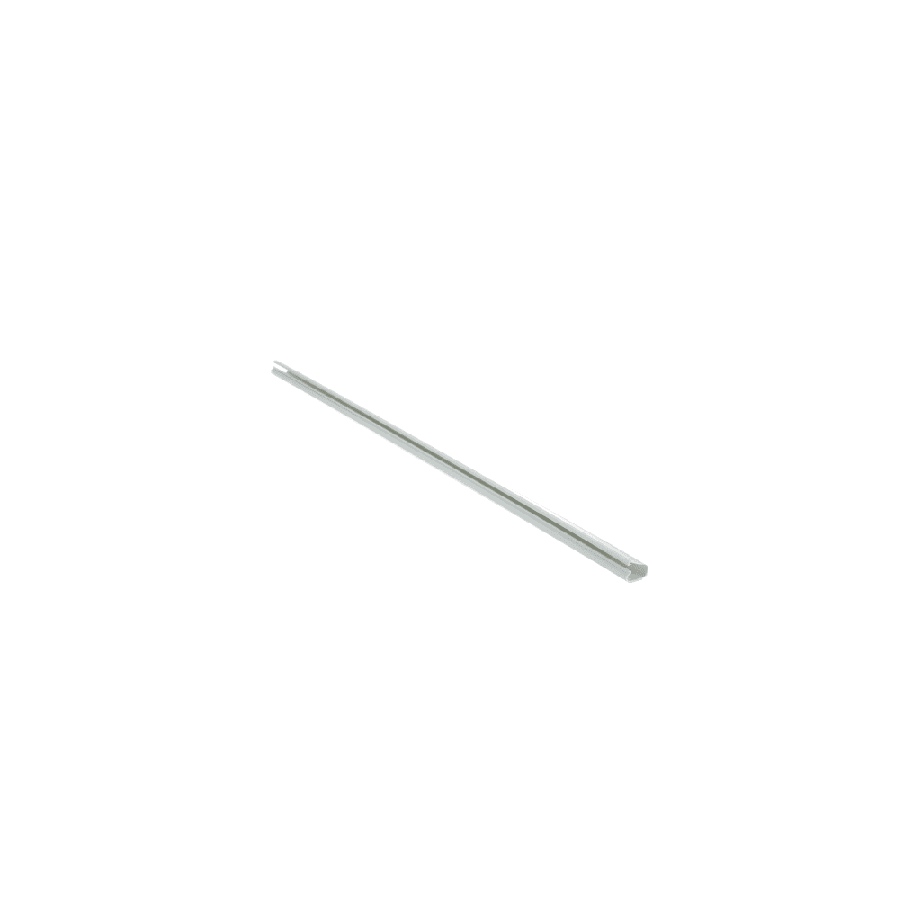 Canaleta LD3 de PVC rígido, con cinta adhesiva para instalación sin herramientas, 19.6 x 12 x 1828.8 mm, Color Blanco