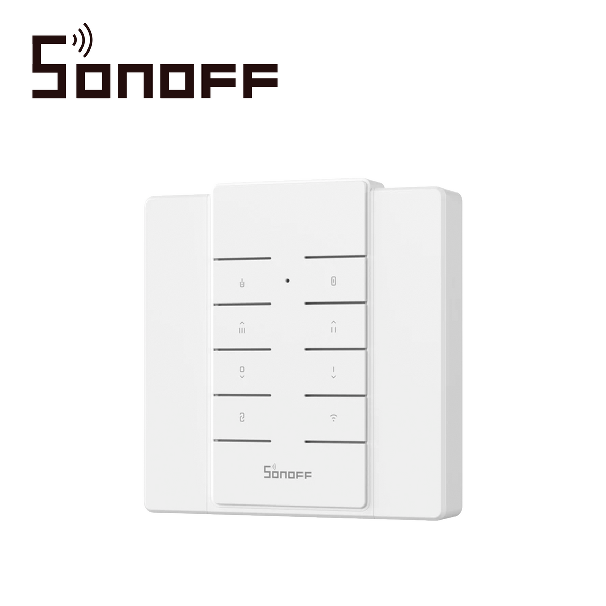 control remoto rf sonoff rm433r2 / inalambrico compatible con rf433mhz / permite activar hasta 8 dispositivos / activa varios equipos desde la palma de tu mano