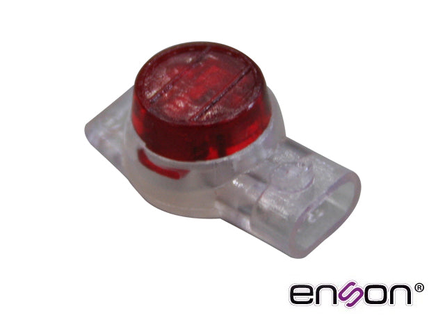 conector ur de 1.67mm enson ens-cur167 diseñado para empalme de alambre telefonico y utp paquete de 100pzas