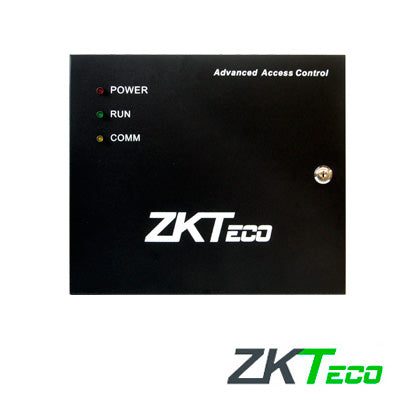 panel de control de acceso avanzado zkteco inbio260box kit gabinete y fuente 2puertas/4lectoras/3000huellas/30000tarjetas/100000registros tcpip/rs485/2inoutaux compatible con lectoras serie kr y fr software compatible zkbio cvaccess sin costo