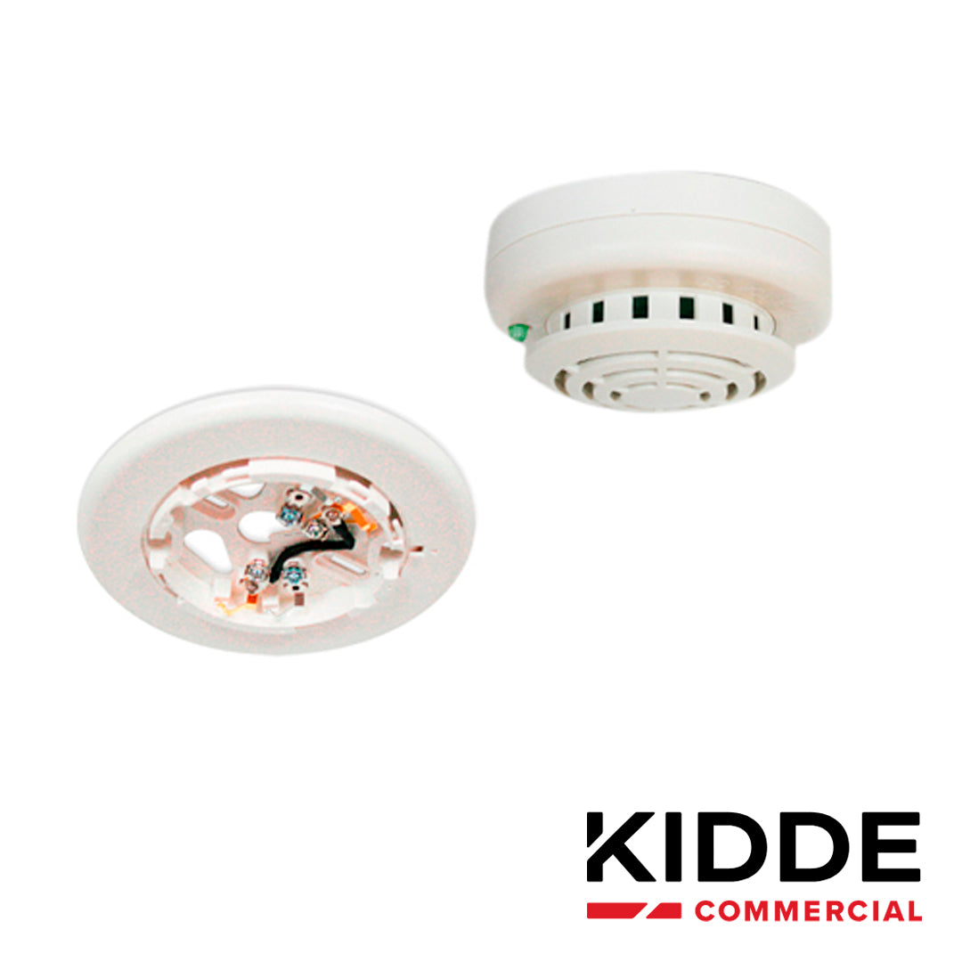 kit deteccion temperatura fija incluye detector direccionable vigilant v-hfd térmico de temperatura fija alarma de 125 a 140 °f (54 a 60 °c) compatible con los paneles vs1 y vs4 y base estandar para detectores direccionables vigilant b4u