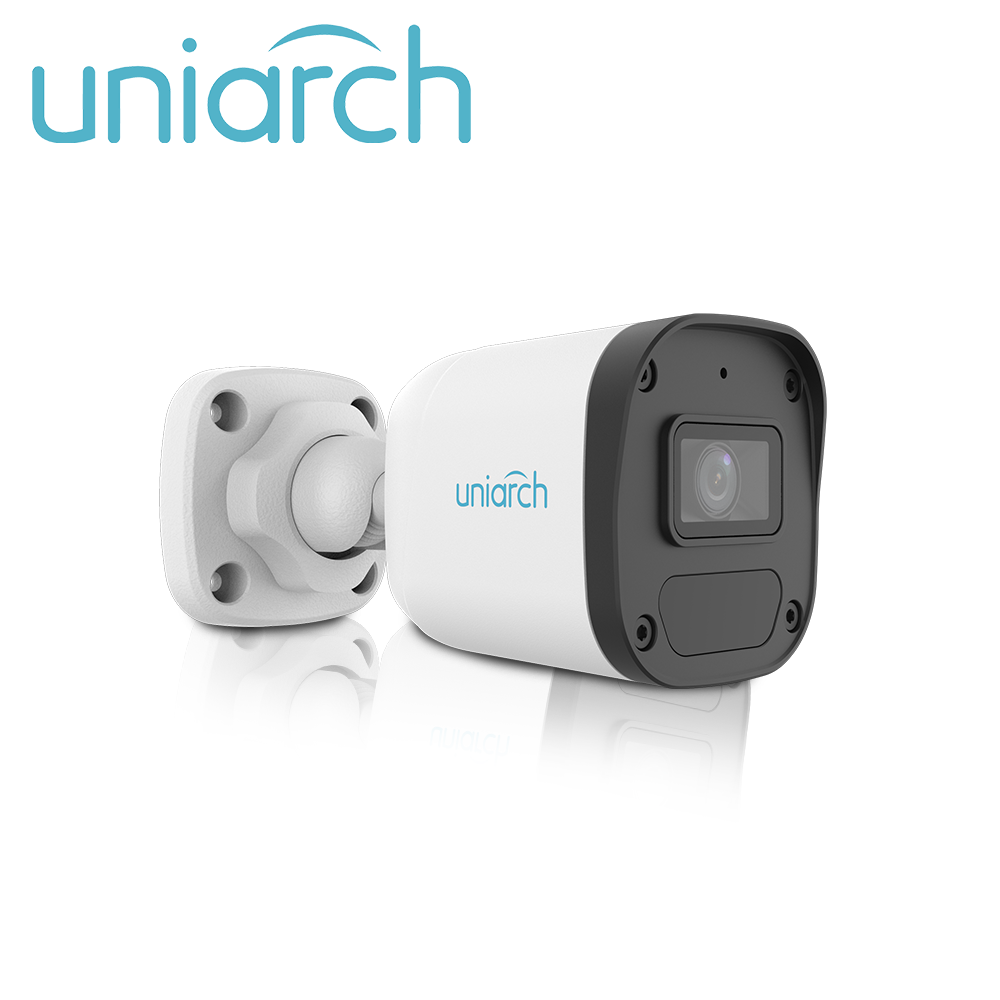 camara ip bullet uniarch ipc-b134-af28-eco / 4mp / lente-2.8mm / dwdr / microfono-integrado / huma-body-detection 2.0 / ir30m / onvif / ultra265 / poe / 3axis / ip67 /