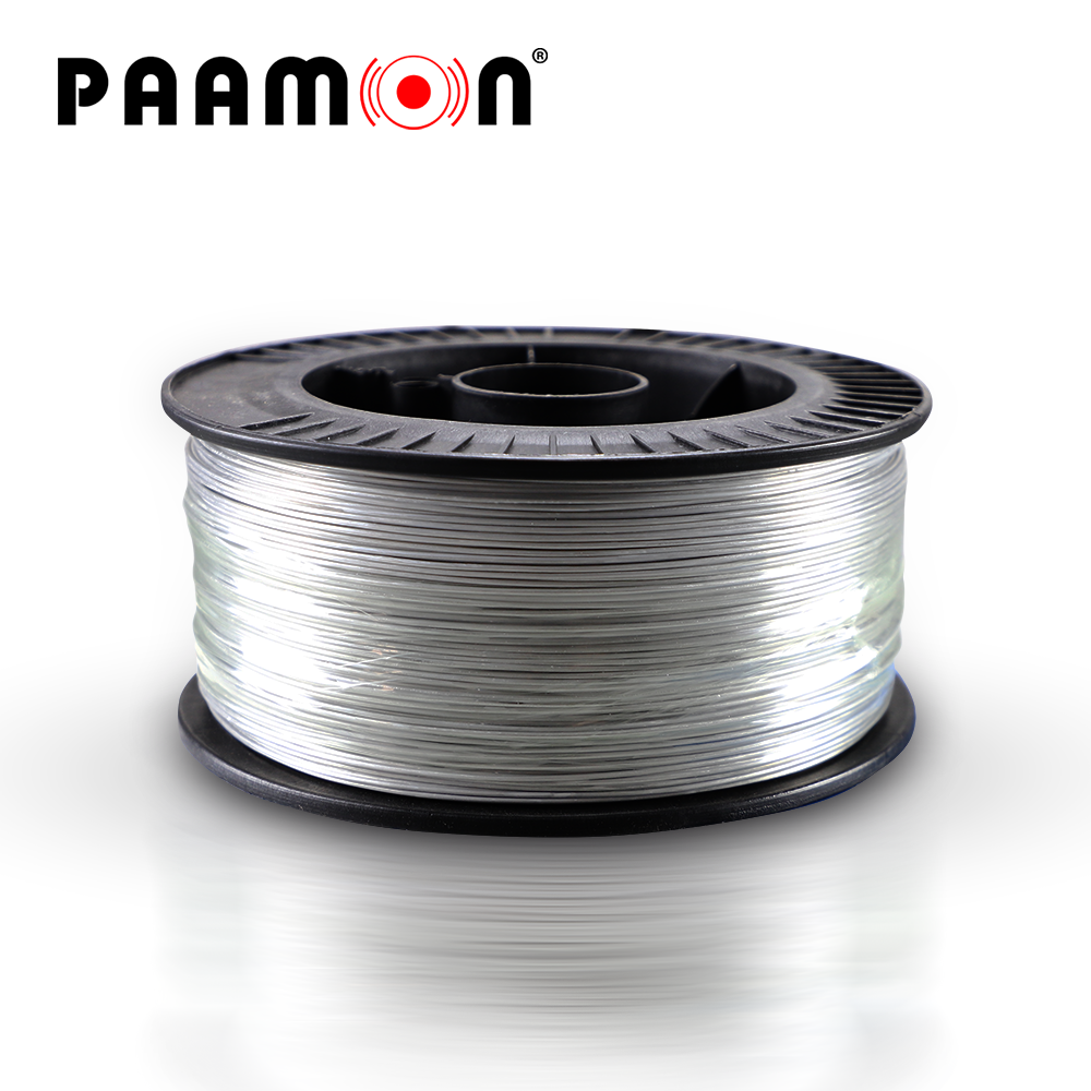 alambre de aluminio pamon pam-cac600 para cerca electrificada/ calibre 14 / bobina de 500mts/ alta conductividad/ diametro uniforme/ anti-oxidante / facil manejo