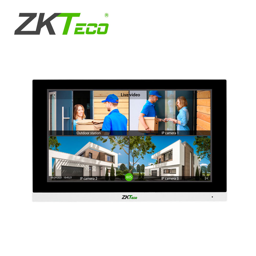 cc081zkt02 monitor ip zkteco vt07-b01 / comunica unicamente con serie senseface/ pantalla tactil de 7 pulgadas / comunicacion tcp/ip / admite conexion sip con equipos senseface para funcion de videoportero/ soporta protocolo onvif