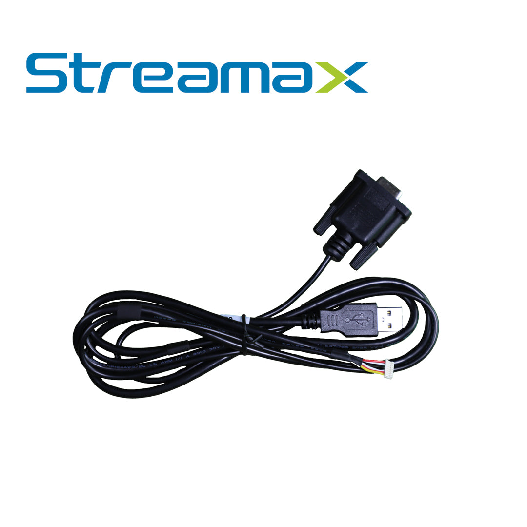 cable de prueba usb - cp5 meriva streamax musbtc / usb-a macho + db9 hembra tjc3-7p-p1.25 / 1m / compatible con dvrs moviles de seria a8pro