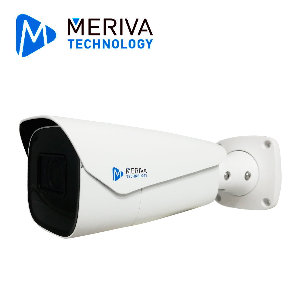 camara hd bullet meriva technology msc-8214z / 8mp - 4k / ahd/tvi/cvi / lente motorizado 2.8 - 12mm / 50 - 70m ir / ip67 / metalica / 12 vcd / coc