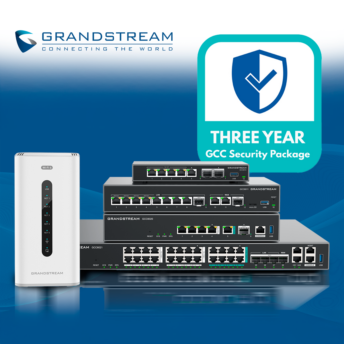 licencia de actualizacion firewall 3 años grandstream gcc-fw-3y-license / serie gcc6000 / proteccion anti-malware / ids/ips / control e identificacion de contenido / seguridad web avanzada / inspeccion profunda de paquetes