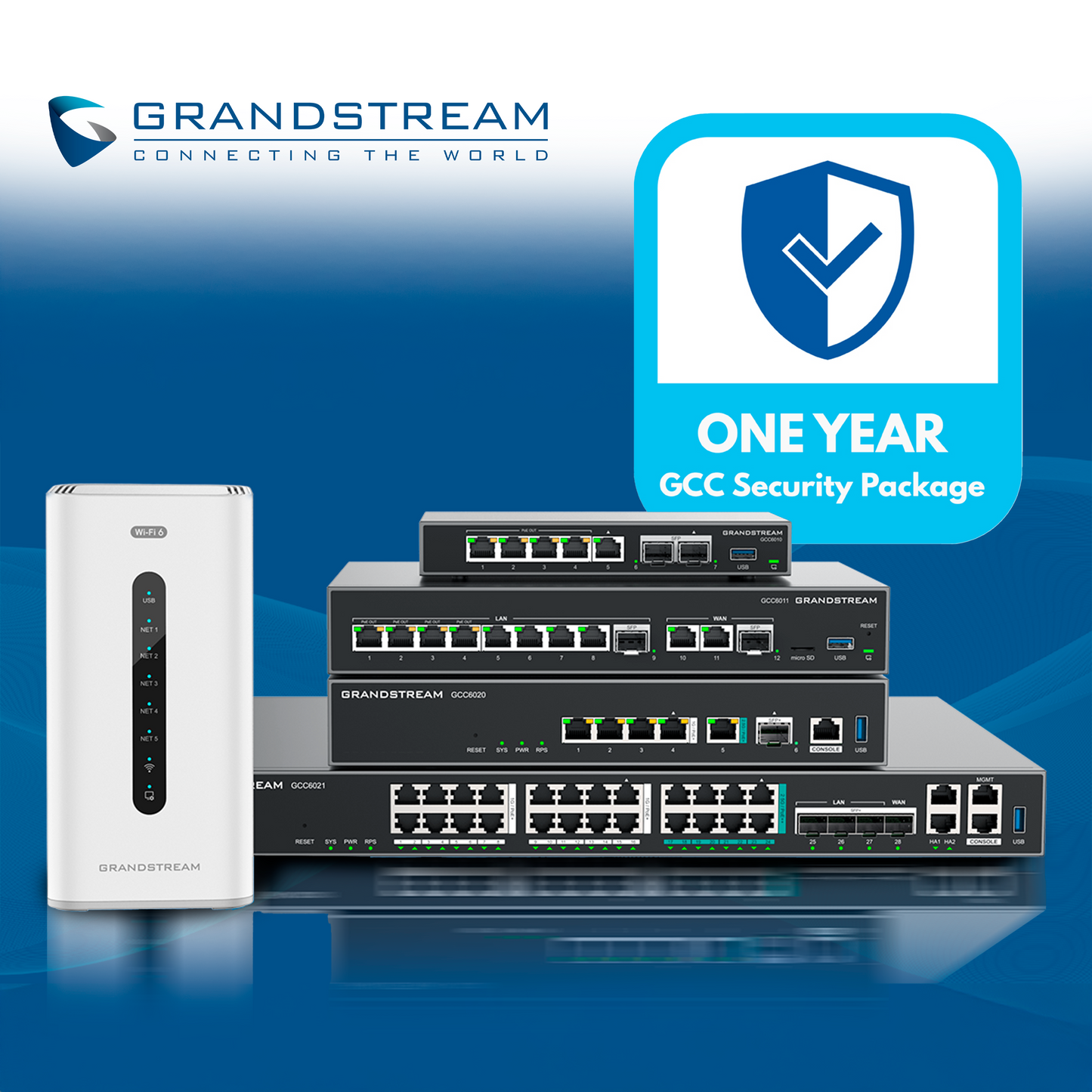 licencia de actualizacion firewall 1 año grandstream gcc-fw-1y-license / serie gcc6000 / proteccion anti-malware / ids/ips / control e identificacion de contenido / seguridad web avanzada / inspeccion profunda de paquetes