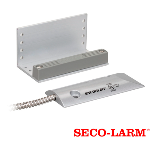 contacto magnetico tipo over head para uso rudo sm-226lq seco-larm normalmente cerrado carcasa de aluminio fundido conductores precableados cable flexible de acero inoxidable compatible con cualquier sistema de alarma