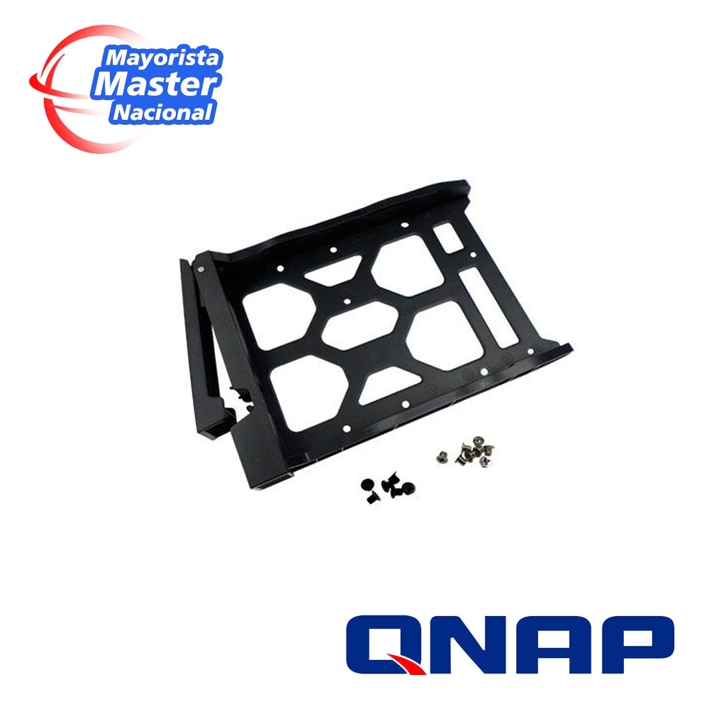 qnap tray-35-nk-blk02 hdd tray for 3.5" and 2.5" drives without key lock black plastic with 6 x screws for 2.5" hdd & 8 x screws for 3.5" hdd