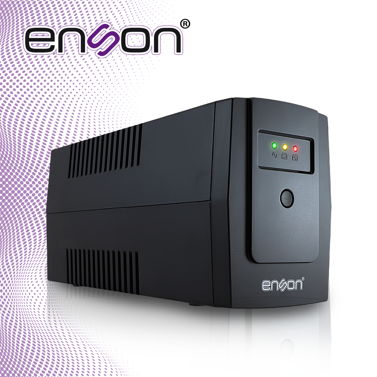 no break ups tipo torre enson ens-ea260 600va/360w 6 contactos con bateria de respaldo linea interactiva led indicador de encendido voltaje de entrada/salida 120vac