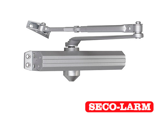 brazo cierrapuertas 150kg 330lb sd-c101-sgq seco-larm ideal para puertas de hasta 59 pulgadas (150cm) uso en interior