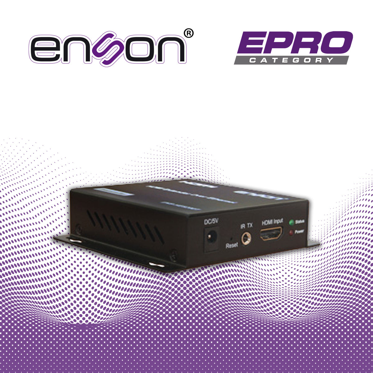 extensor hdmi enson ens-he8200t modulo transmisor ideal para soluciones de transmision de video y audio por protocolo ip uno a varios requiere modulo receptor ens-he8200r
