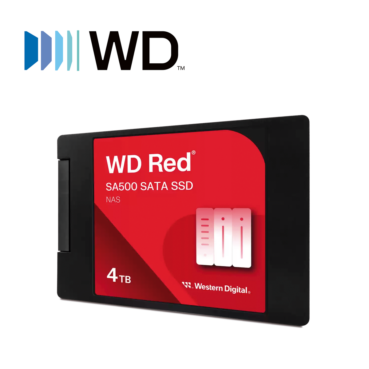 unidad de estado solido western digital wds400t2r0a ssd interno wd red sa500 4tb 2.5 sata3 6gbs lect 560mbs escrit 520mbs 7mm especializado para nas