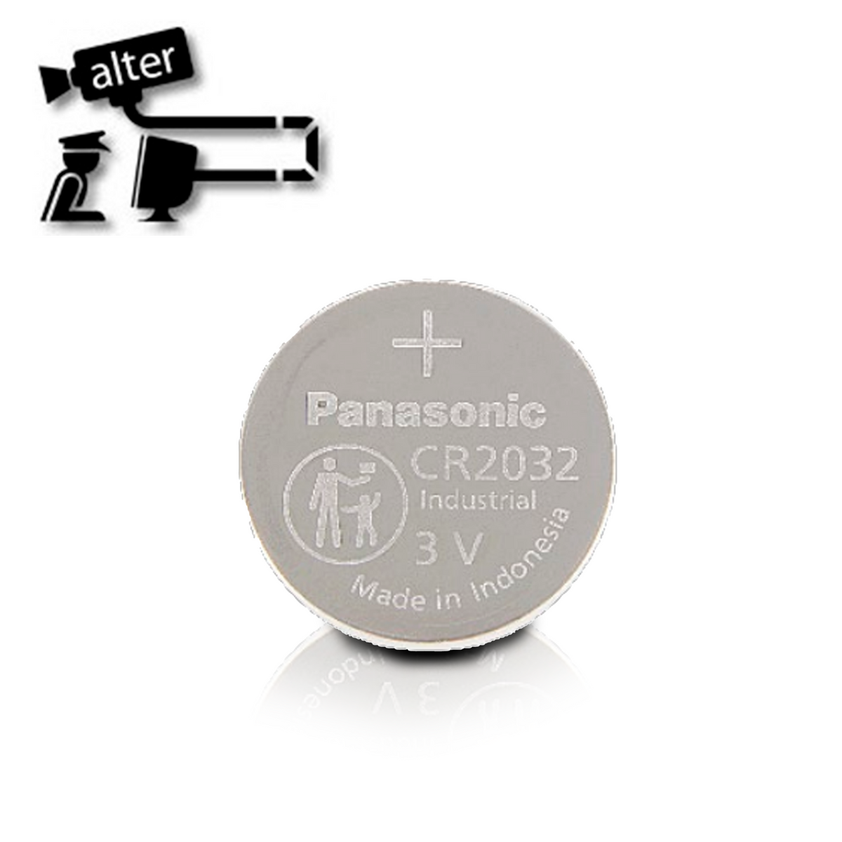 bateria litio panasonic cr2032 3v 225mah tipo moneda para uso en controles remotos y respaldo de memorias temperatura operacion -30 a 85 grados celsius