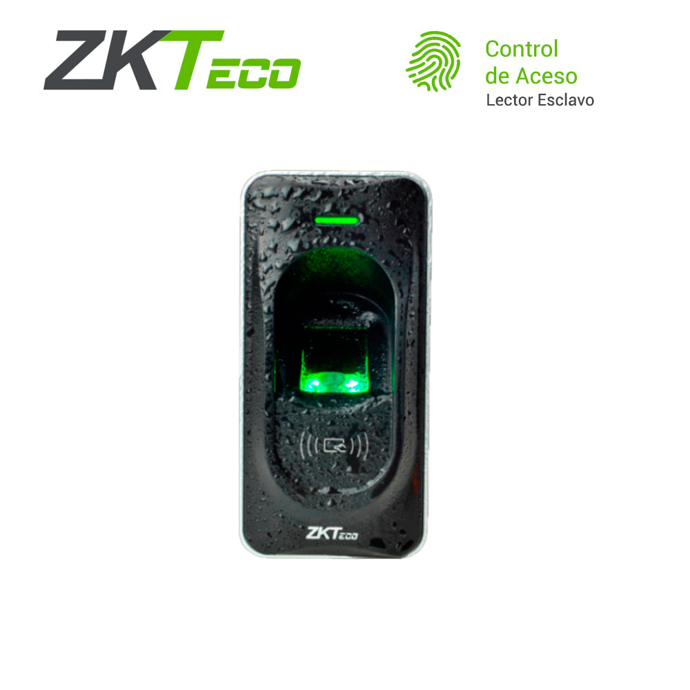 lector biometrico y proximidad para panel inbio zkteco fr1200 3000huellas/30000tarjetas125khz rs485 requiere panel inbio y enrolador zk9500