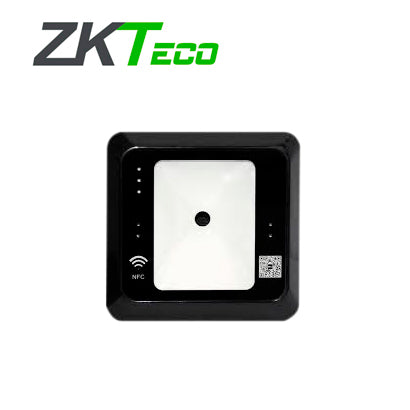 lector de codigo qr y tarjetas de 13.56mhz zkteco qr500-b comunicacion wiegand se puede utilizar para gestion de acceso o visitantes