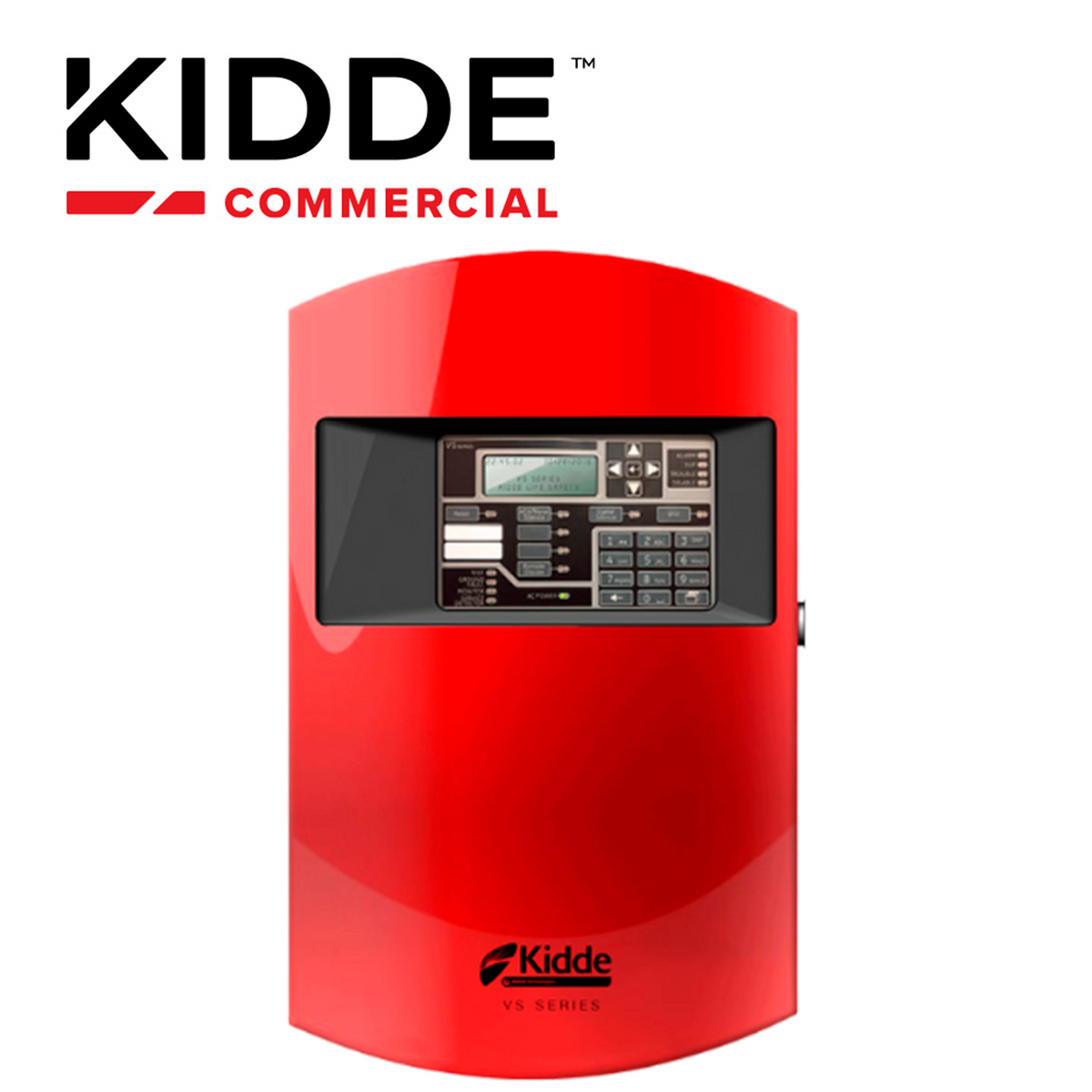 panel de incendio inteligente kidde vs1-r / rojo / version en ingles con 1 lazo direccionable clase a o b para hasta 64 dispositivos 2 nac clase b alimentacion 110/120 vca capacidad para 2 baterias de 12v 10ah