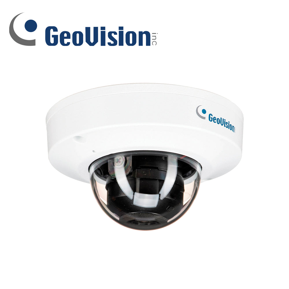 camara ip mini domo geovision gv-tfd4800 / 4mp/ lente 2.8 mm / deep learning / ir 30m / 3 ejes / microfono embebido / ranura para micro sd (tarjeta no incluida)