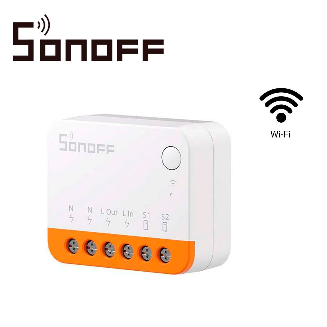 mini interruptor inwall on/off sonoff minir4 / wifi 2.4ghz / controla 1 apagador / solucion de smart home con temporizador / compatible ios-android-alexa-google home-ifttt