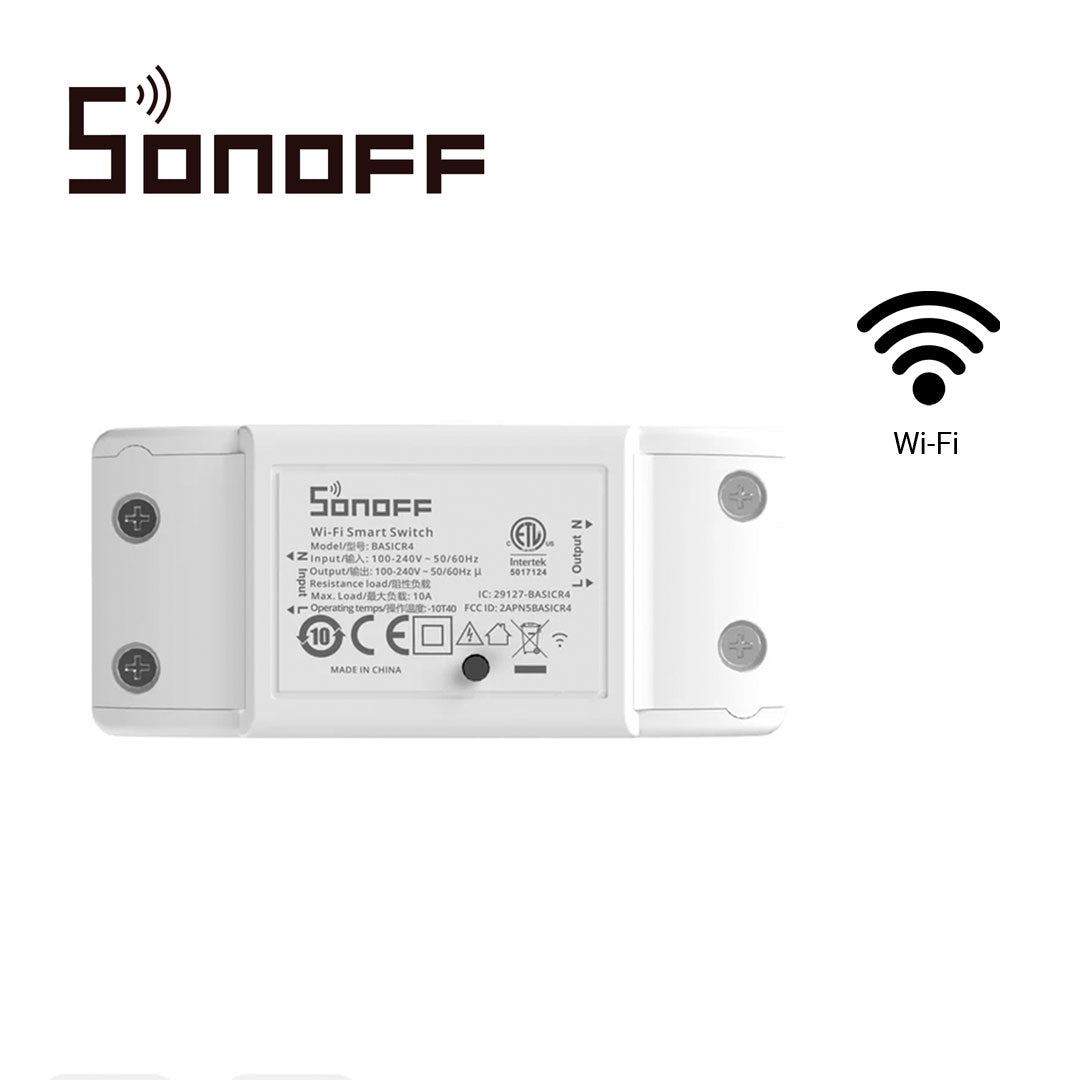 interruptor on/off sonoff basicr4 / smart inalambrico / wifi para solucion de smart home / con temporizador para ios y android compatible con alexa/google home/nest/ifttt 1ch wifi 2.4ghz hasta 10amp
