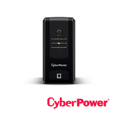 no break ups tipo torre ut750gu cyberpower 750va/375w 4 contactos con respaldo-supresion de picos / 4 contactos con supresor de picos/linea interactiva/green power/ puerto usb administracion local