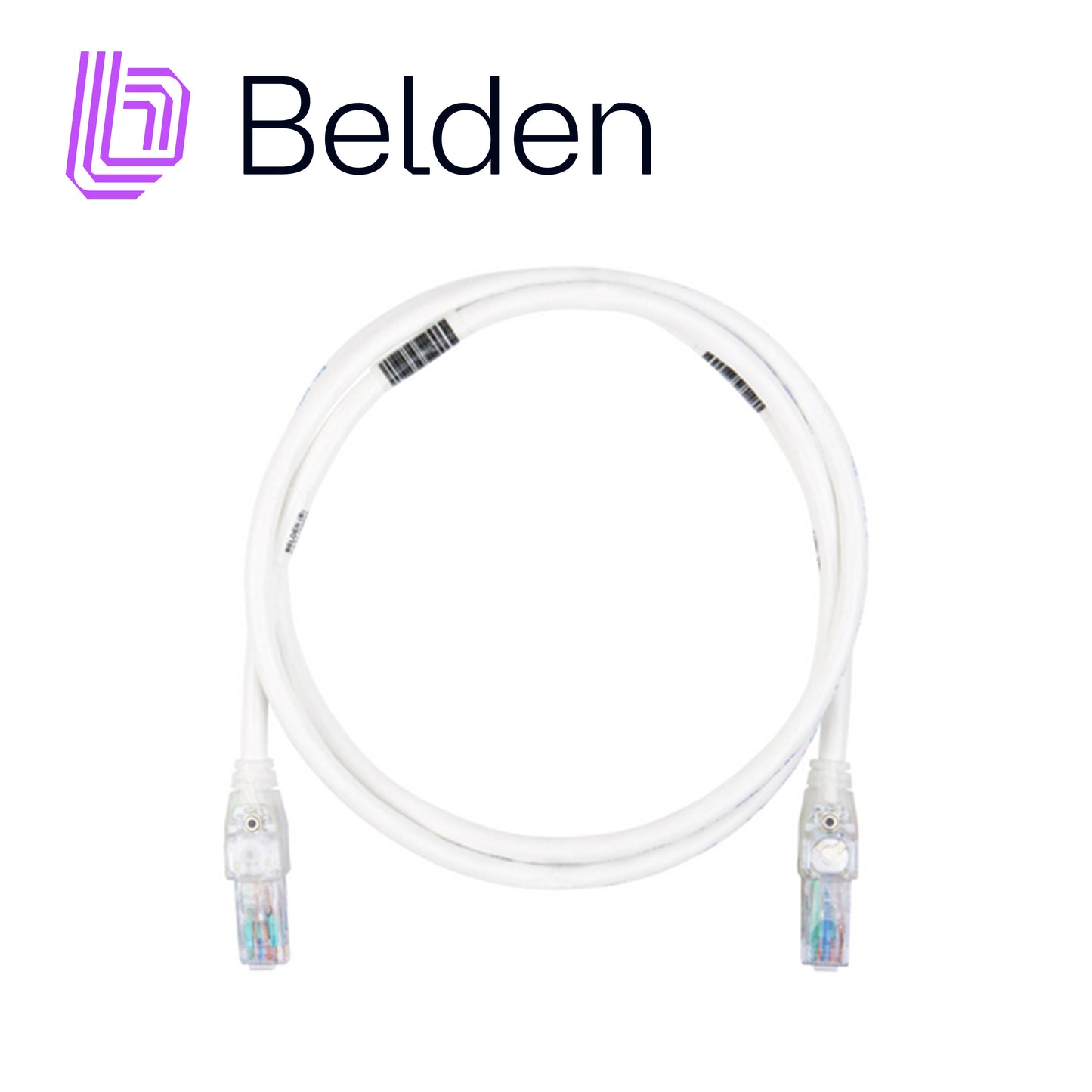 patch cord traceable utp cat6a belden cat1106004/ interior / azul/ 4 pares / 24 awg / forro pvc / cmr / 4 pies 1.2 metros