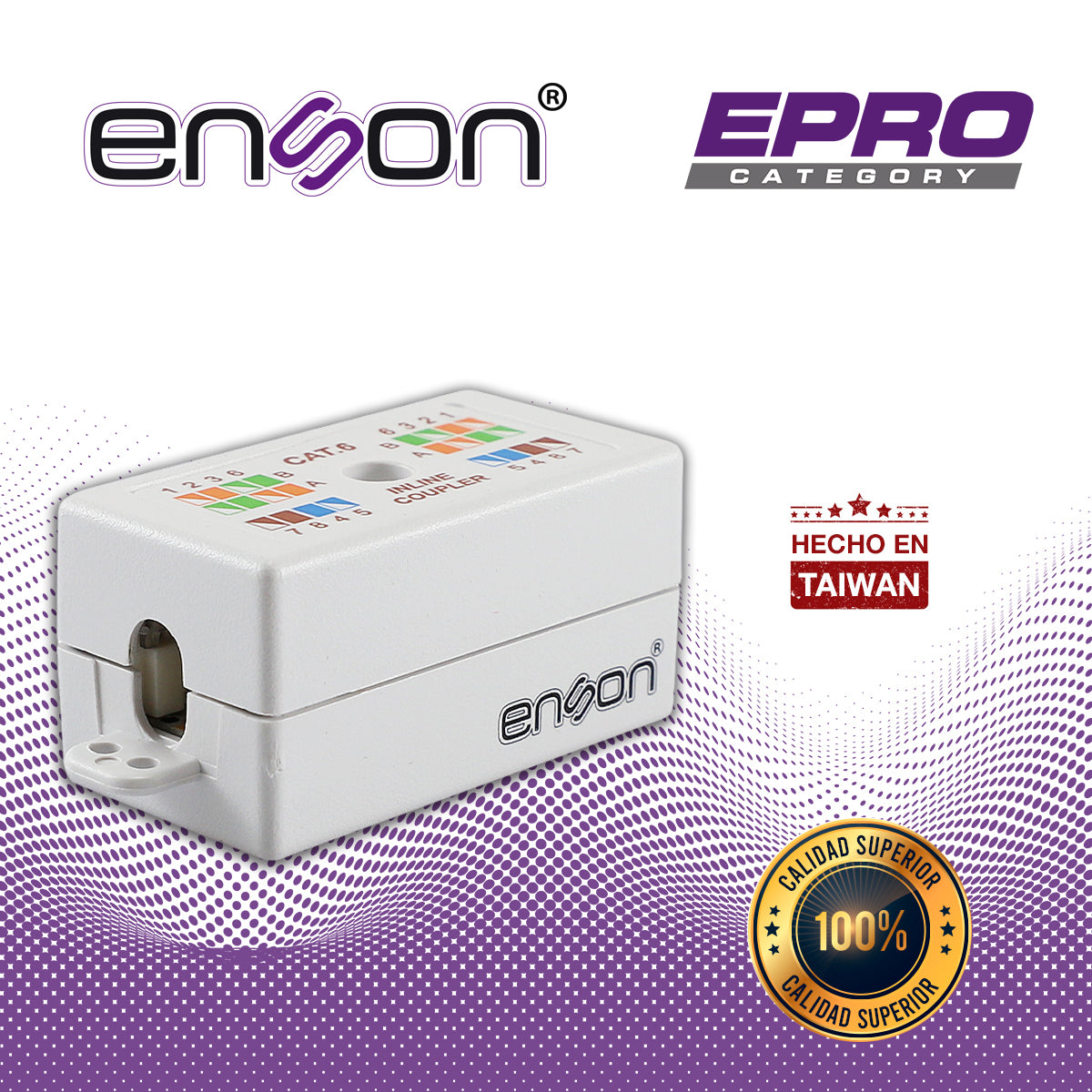 cople utp enson epro-incop6 hilo a hilo cat6 ideal para unir de dos segmentos de cable utp sin terminar requiere rematadora