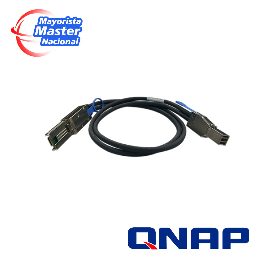 qnap cab-sas10m-8644-8088 mini sas cable (sff-8644 to sff-8088) 1.0m