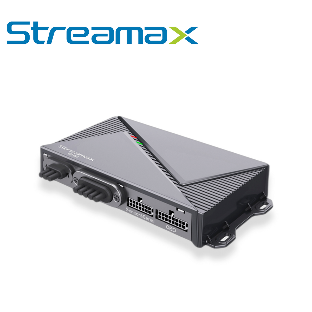 power box para conexion al vehiculo por obd ii streamax power box max / 3 entradas de alarma (1 para boton) / 1 salida de alarma / interfaz rs232 / admite 4 camaras ahd o 3 camaras ahd + 1 camara ip / compatible con adplus 2.0 - v1.1