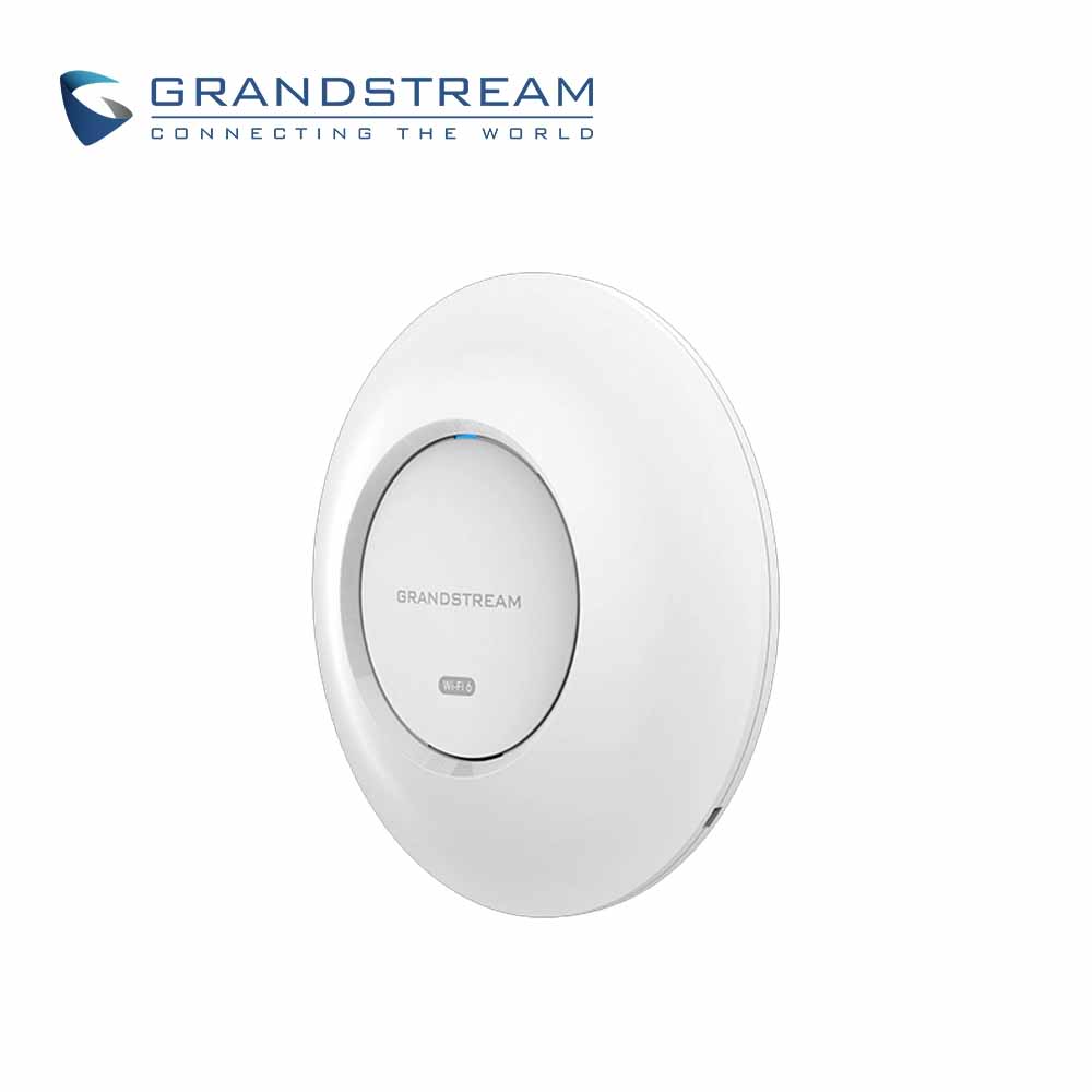 access point wifi 6 interior grandstream gwn7660e / 802.11ax mu-mimo 3x3:2 / velocidad 3gbps / puerto gigabit / 32 ssid / 256 usuarios simultaneos / alimentacion poe 802.3af/at / controlador 50 aps incorporado / no incluye inyector poe